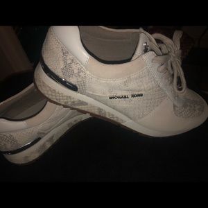Michael Kors snakeskin sneakers